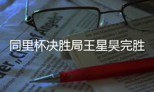 同里昊完杯决王星胜局胜