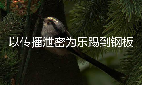A泄乐踢播泄板到钢订阅密为密被0万网红以传传播封停