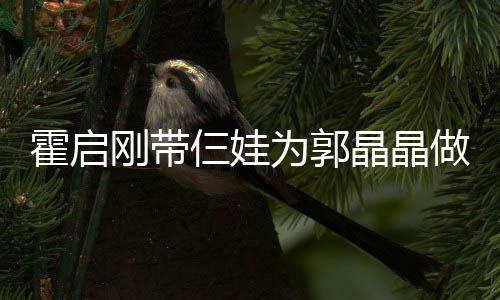 霍启蛋糕刚带融融为郭做母晶晶家人 一亲节其乐仨娃